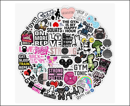 Motivational Stickers - Fitness Themed (5)